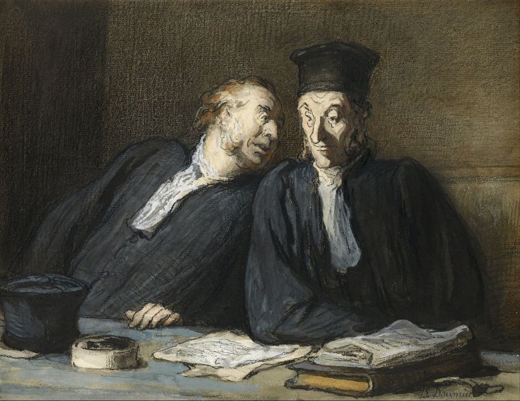 Honoré_Daumier_-_Two_Lawyers_Conversing_-_Google_Art_Project